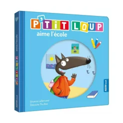 Livre enfant p'tit loup aime l'école