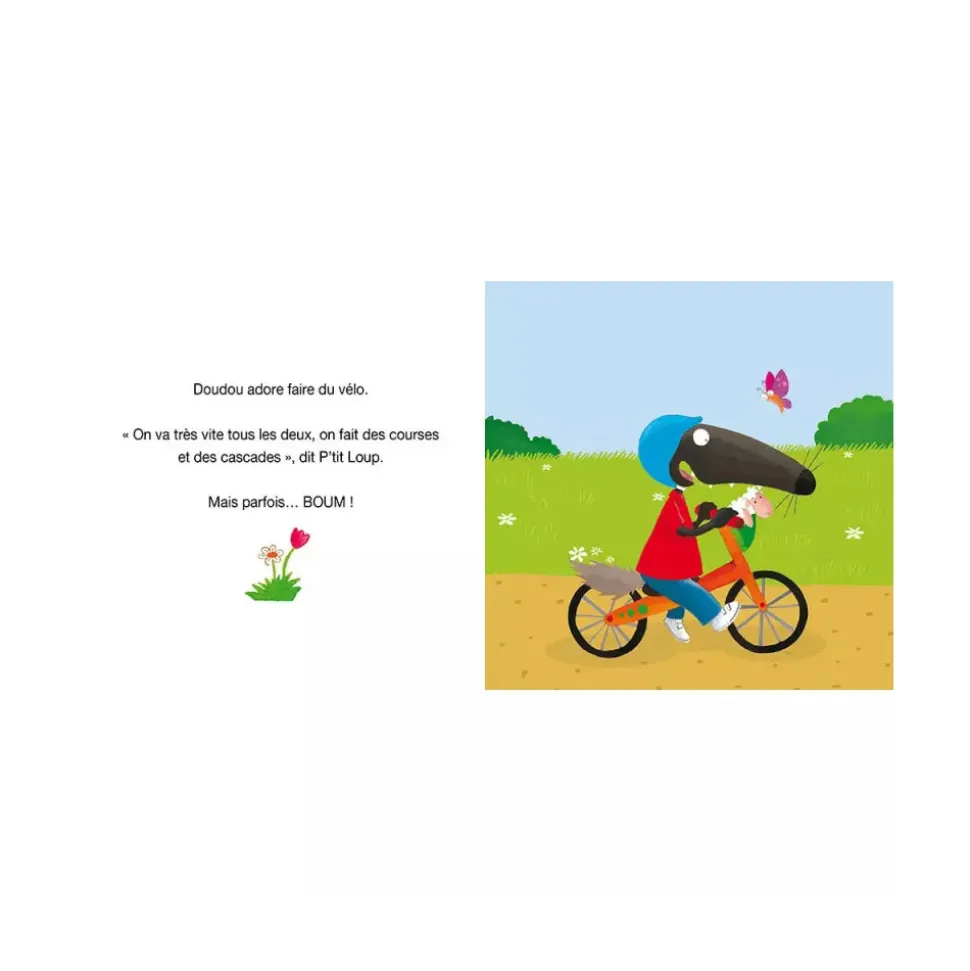 Livre enfant p'tit loup aime son doudou