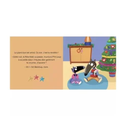 Livre enfant p'tit loup attend le père noël