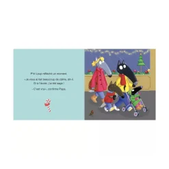 Livre enfant p'tit loup attend le père noël