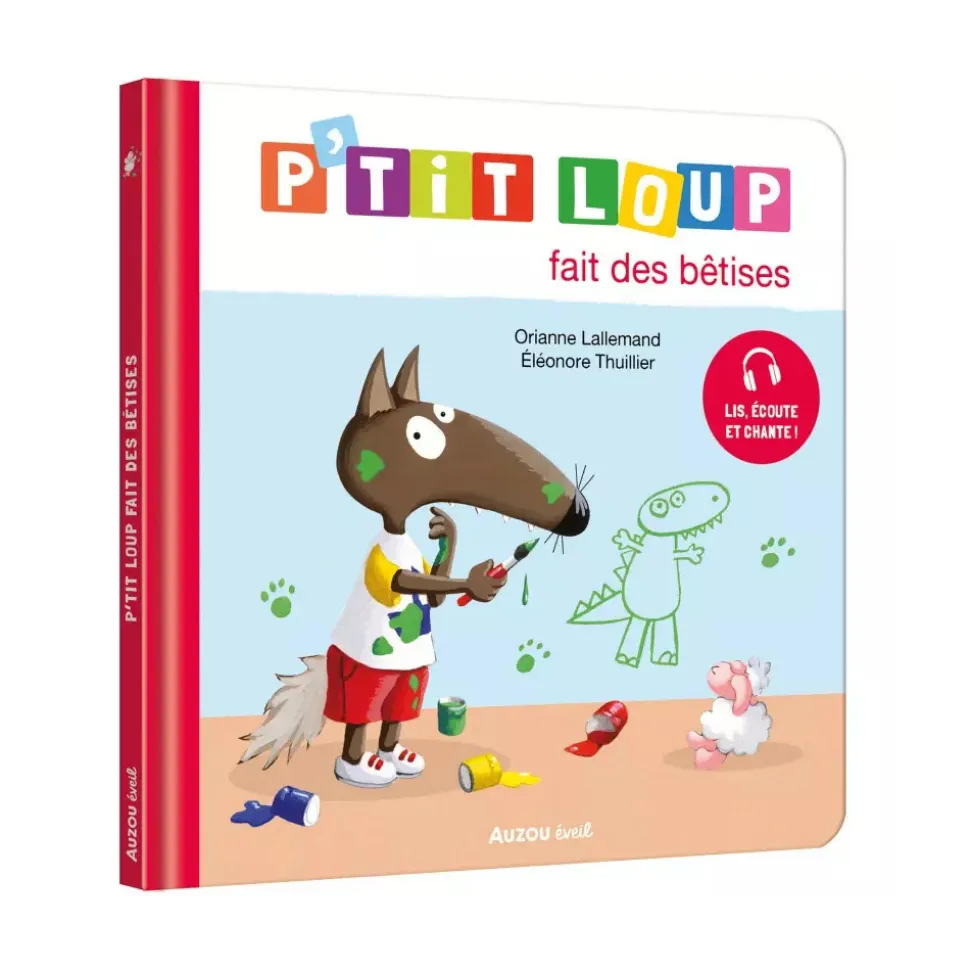 Livre enfant p'tit loup fait des bêtises
