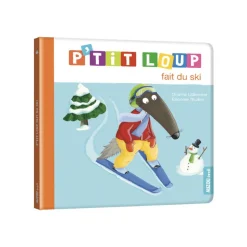 Livre enfant p'tit loup fait du ski
