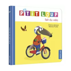 Livre enfant p'tit loup fait du vélo