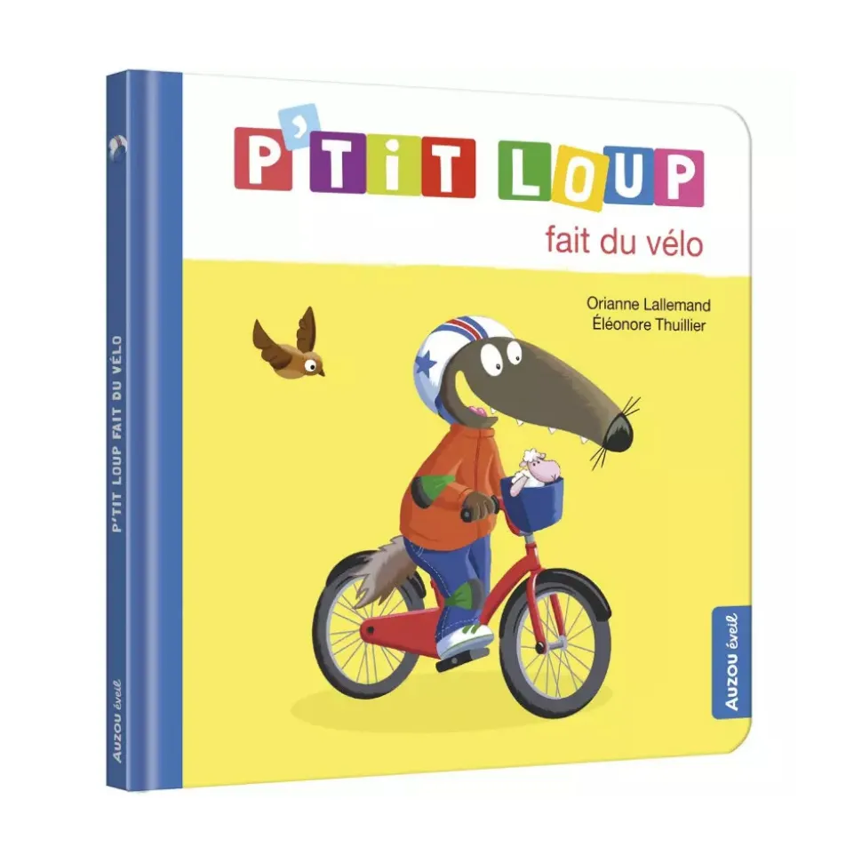 Livre enfant p'tit loup fait du vélo