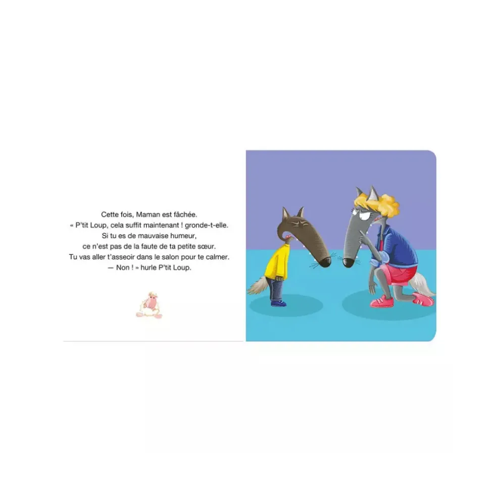 Livre enfant p'tit loup fait une colère