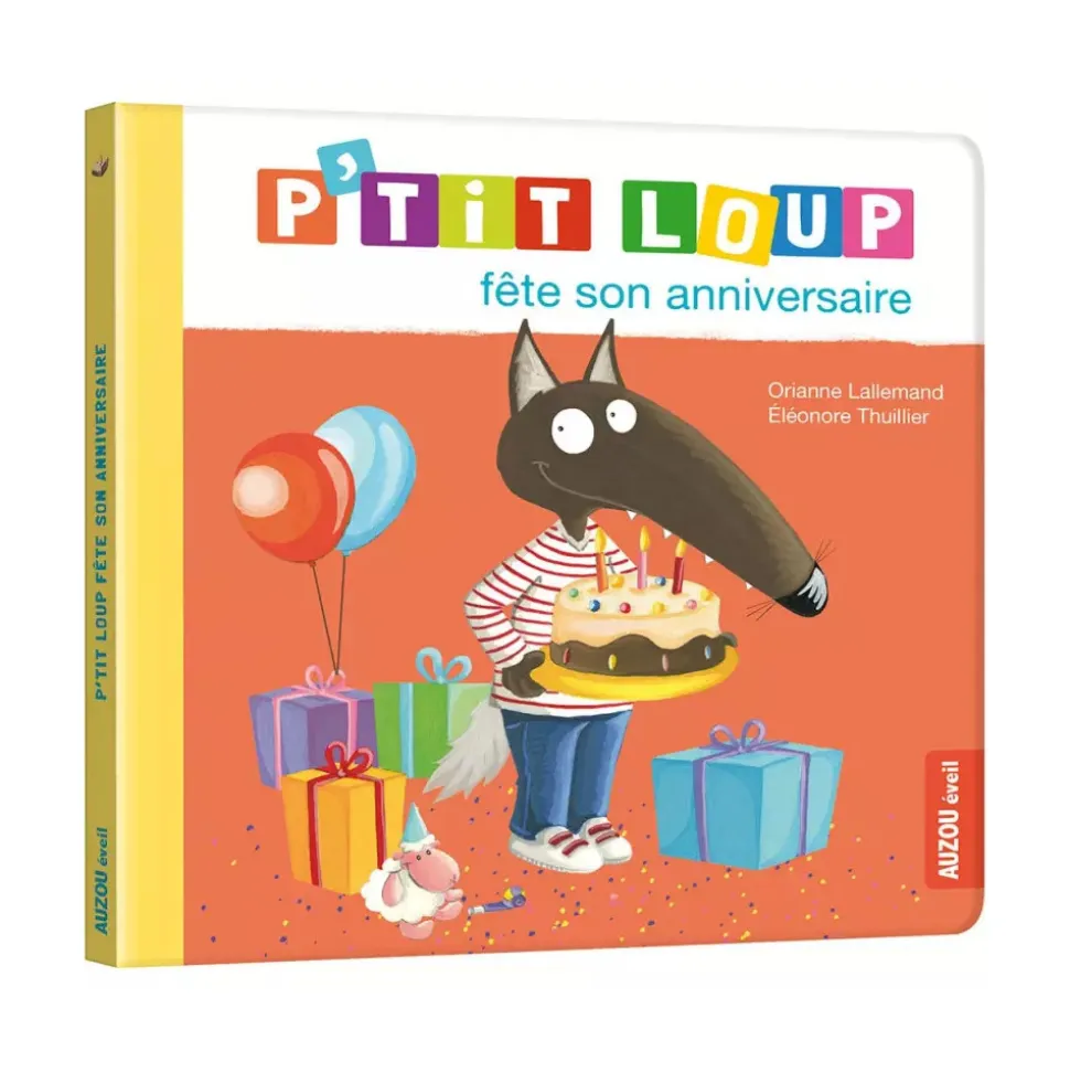 Livre enfant p'tit loup fête son anniversaire
