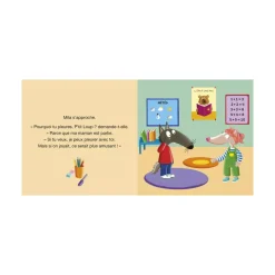 Livre enfant p'tit loup ne veut pas aller à l'école