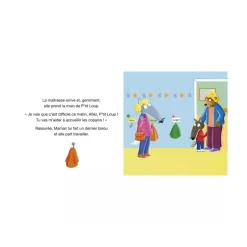 Livre enfant p'tit loup ne veut pas aller à l'école