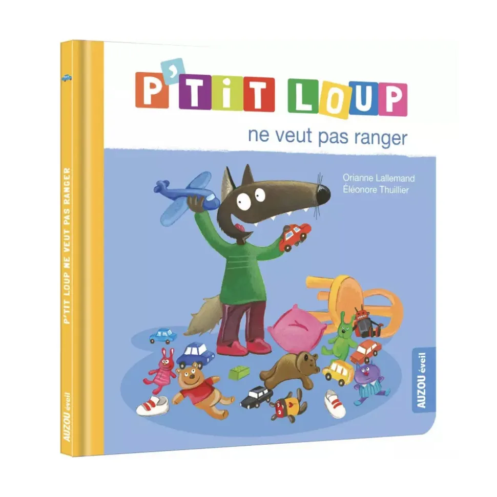 Livre enfant p'tit loup ne veut pas ranger