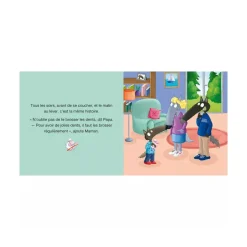 Livre enfant p'tit loup se brosse les dents