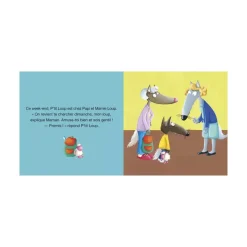 Livre enfant p'tit loup va chez papi et mamie