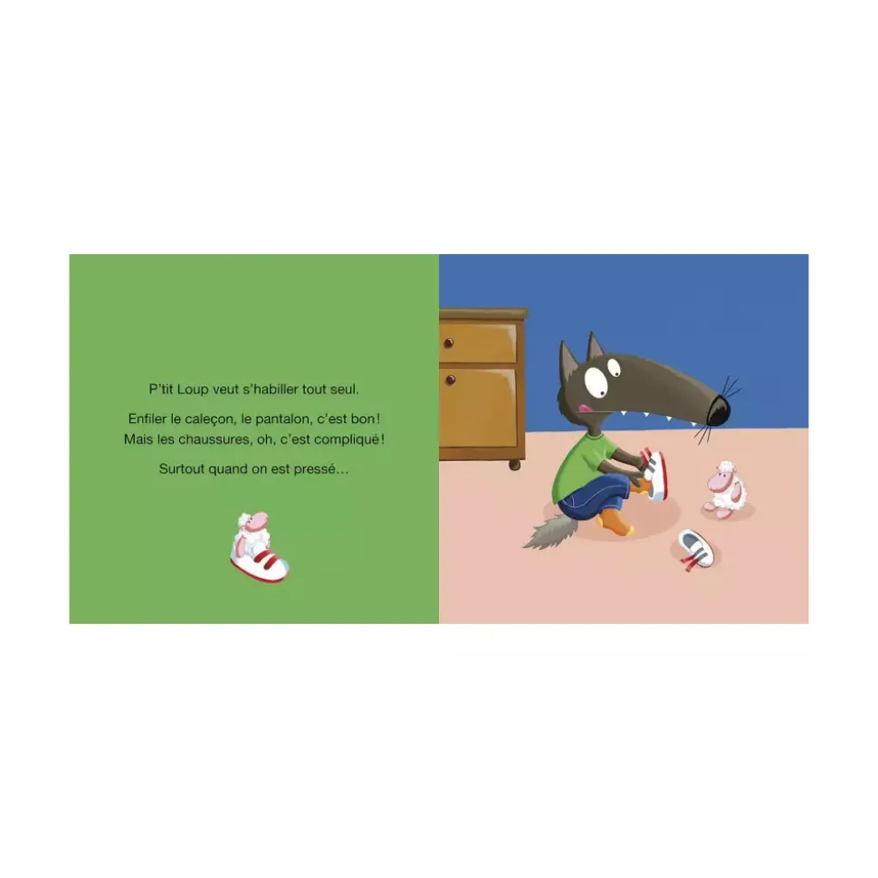 Livre enfant p'tit loup veut tout faire comme un grand