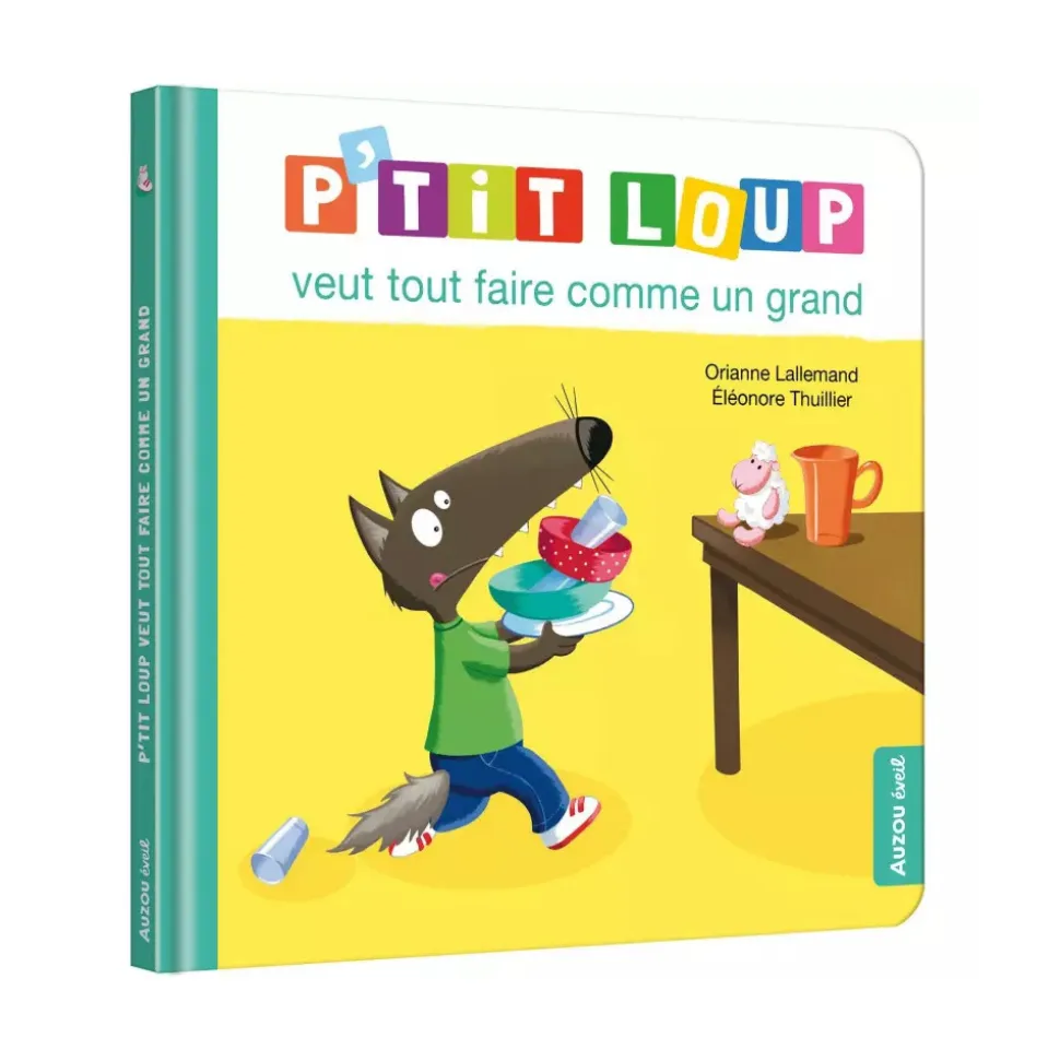 Livre enfant p'tit loup veut tout faire comme un grand