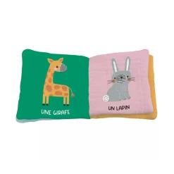 Livre en tissu enfant les animaux