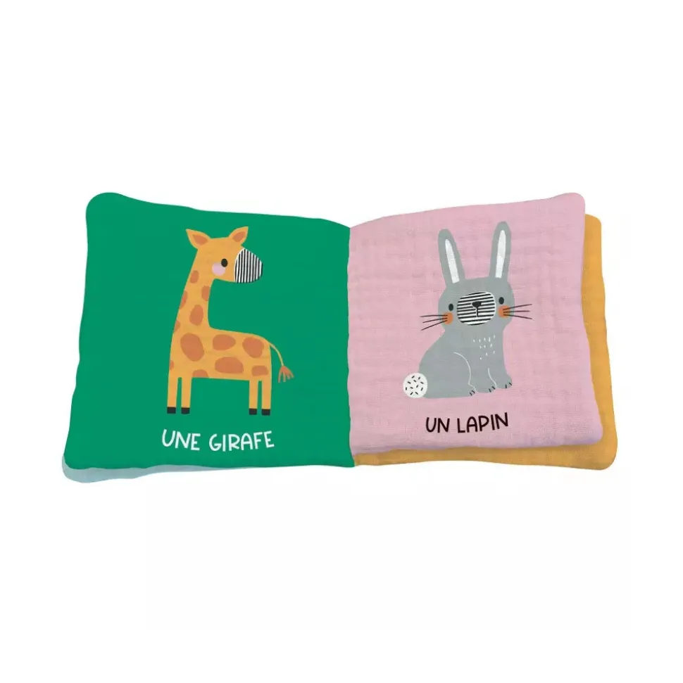 Livre en tissu enfant les animaux