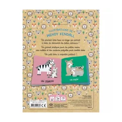 Livre en tissu enfant les bébés animaux