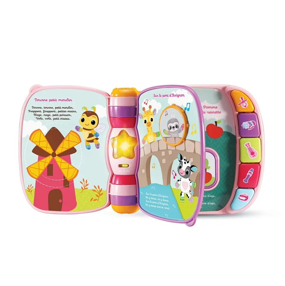 Livre musical enchanté des baby loulous rose