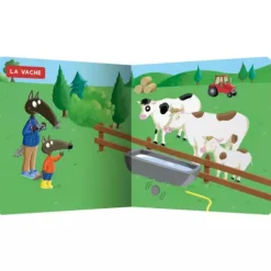 Livre sonore les animaux de la ferme avec p'tit loup