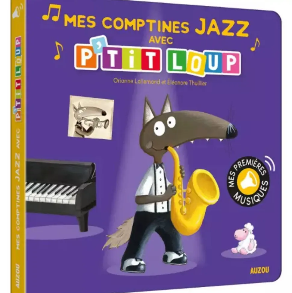 Livre sonore mes comptines jazz avec p'tit loup