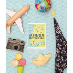 Livret de 6 cartes étapes détachables mes premiers voyages en photos