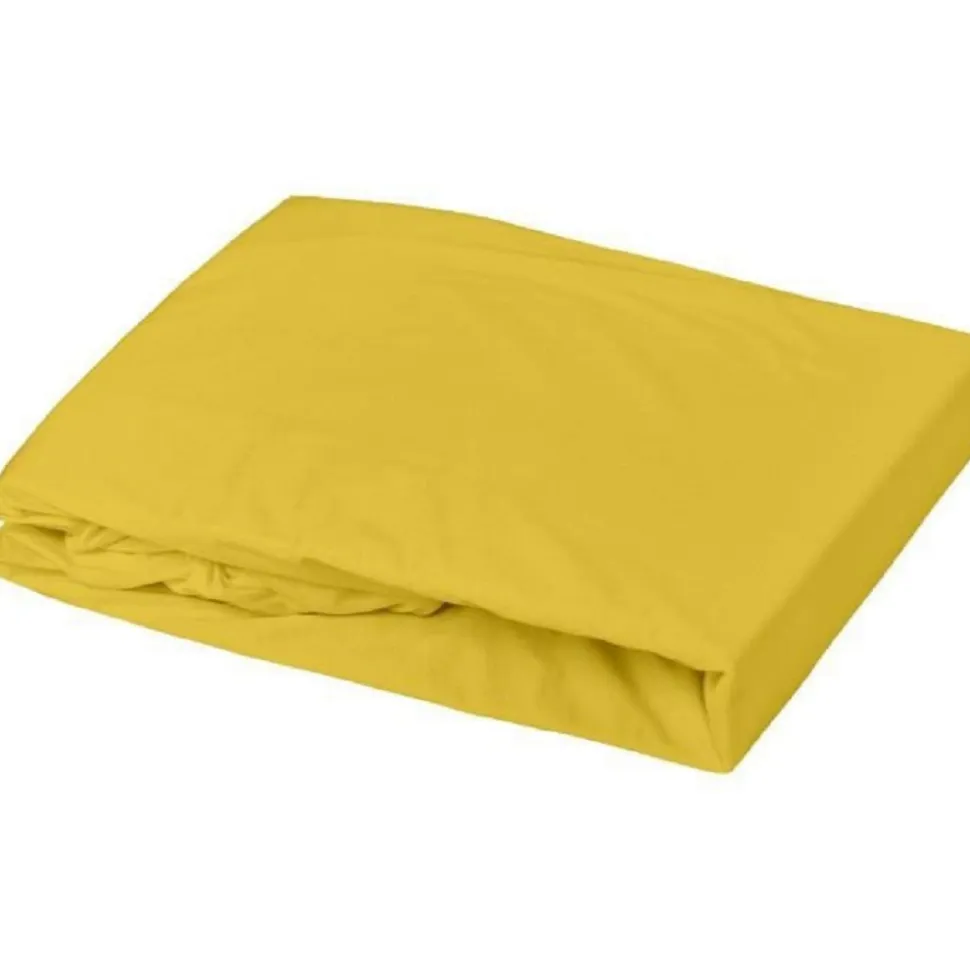 Lot 1 alèse + 1 drap housse 70x140 cm curry