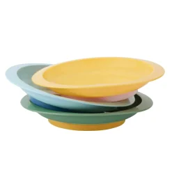Lot de 3 assiettes anti-dérapantes