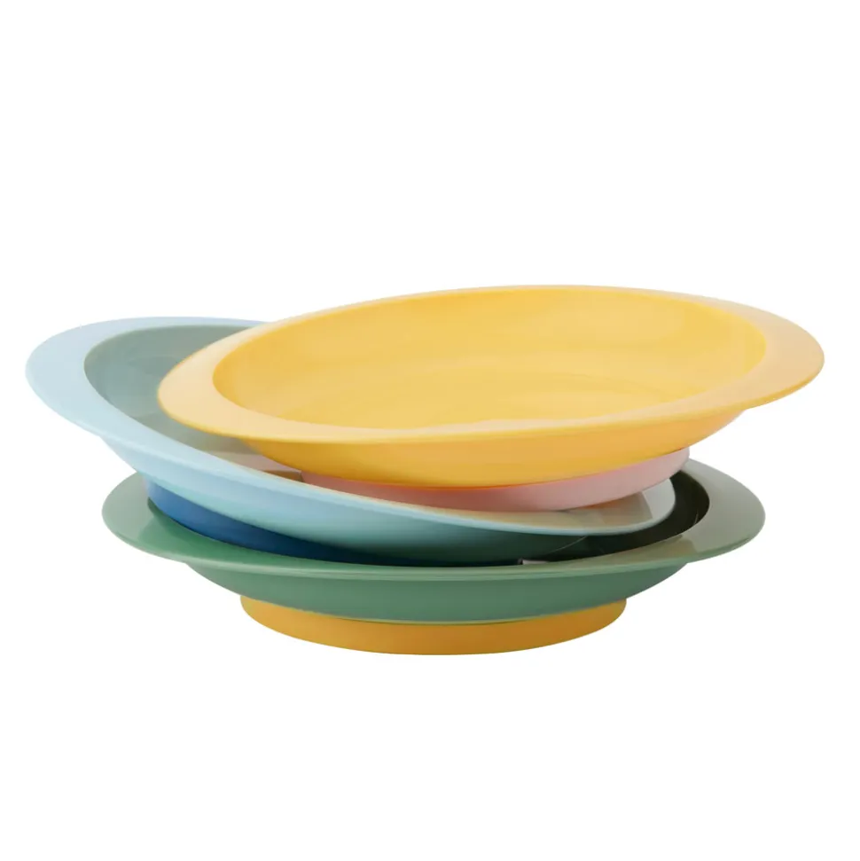 Lot de 3 assiettes anti-dérapantes