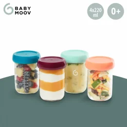 Lot de 4 babybols en verre 220ml
