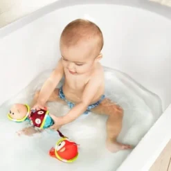 Lot de 3 balles de bain georges, césar et alice
