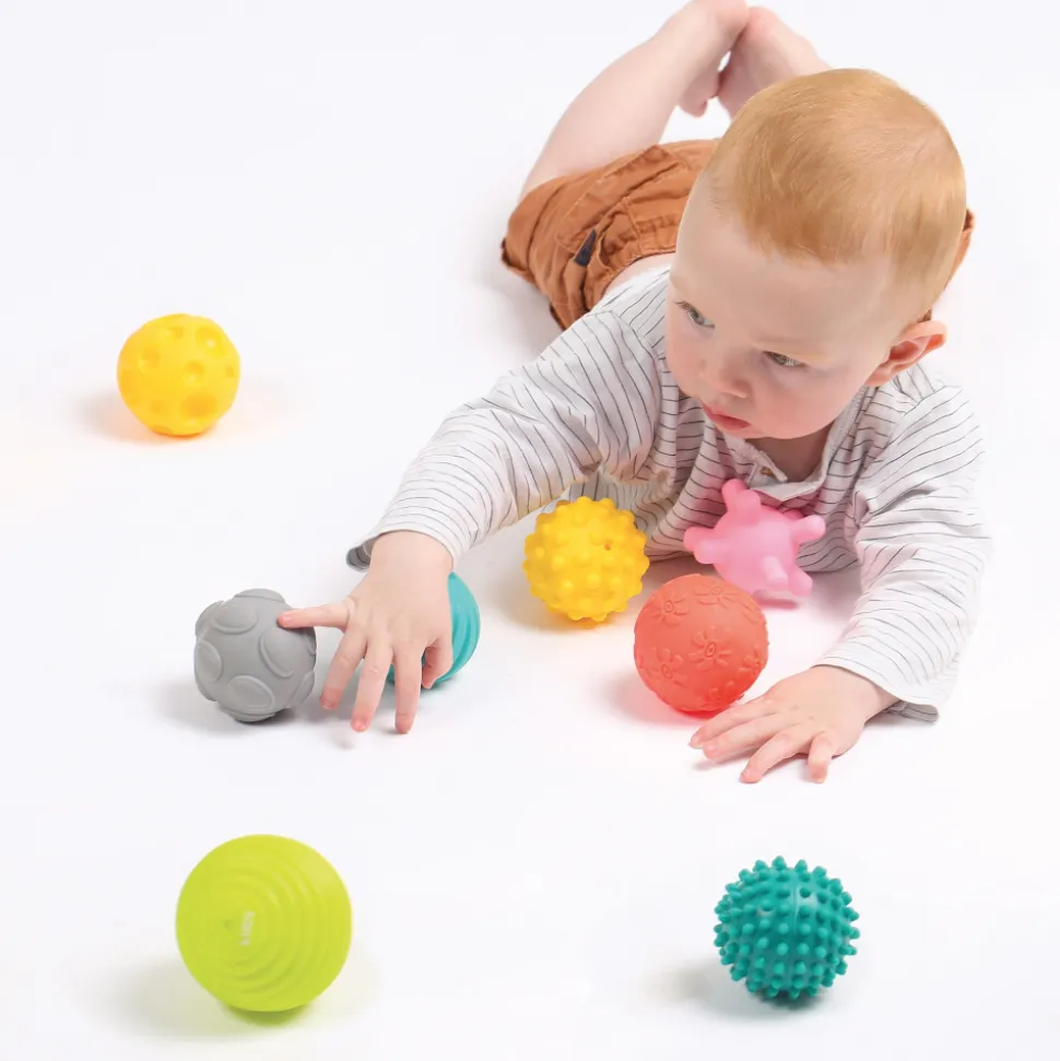 Lot de 8 balles d'éveil sensoriel