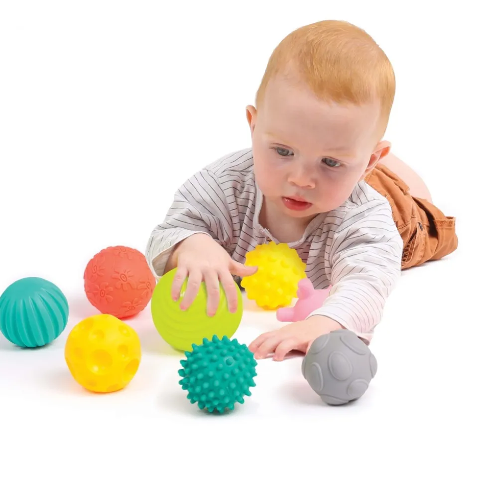 Lot de 8 balles d'éveil sensoriel