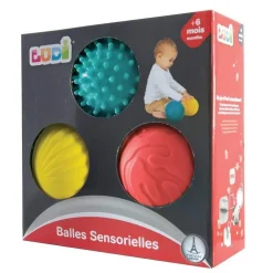 Lot de 3 balles sensorielles