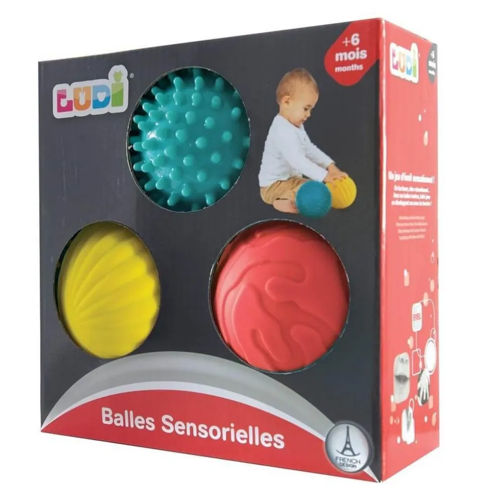 Lot de 3 balles sensorielles