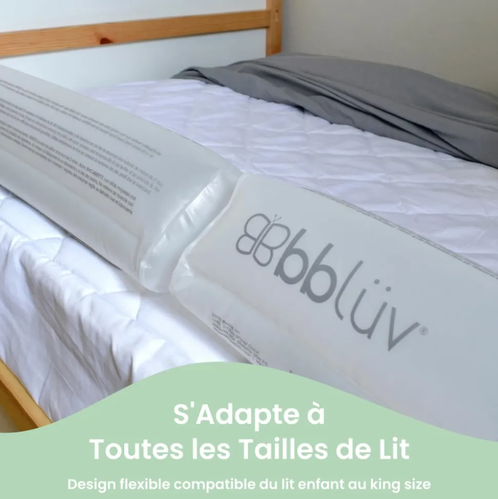 Lot de 2 barrières de lit gonflables bumps