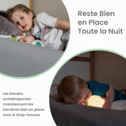 Lot de 2 barrières de lit gonflables bumps