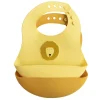 Lot de 2 bavoirs avec récupérateur en silicone mr. lion