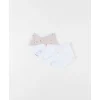 Lot de 2 bavoirs bandana comlombes du bonheur
