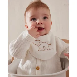 Lot de 2 bavoirs bandana comlombes du bonheur