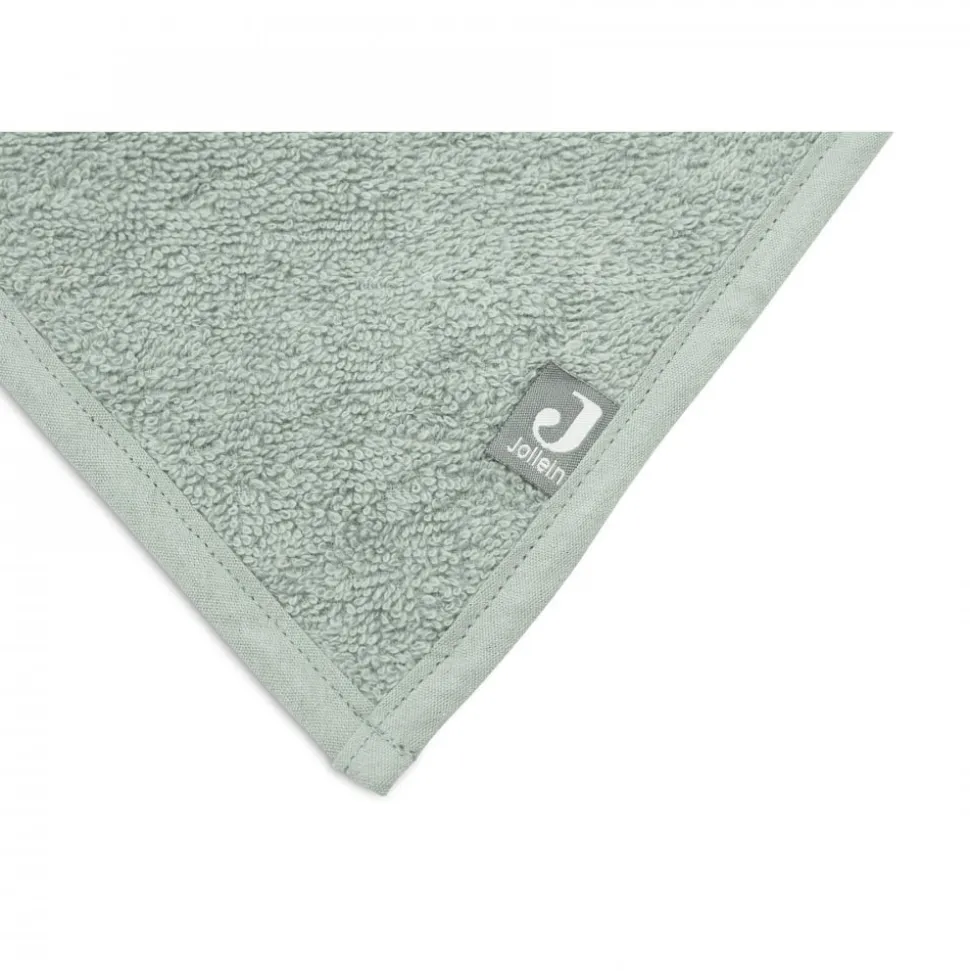 Lot de 2 bavoirs bandana éponge ash green