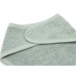 Lot de 2 bavoirs bandana éponge ash green