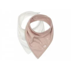 Lot de 2 bavoirs bandana twinkling wild rose