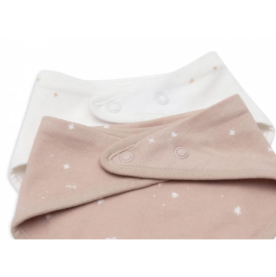 Lot de 2 bavoirs bandana twinkling wild rose