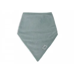 Lot de 2 bavoirs bandana velvet sea green & ivoire