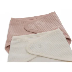 Lot de 2 bavoirs bandana velvet wild rose & ivoire