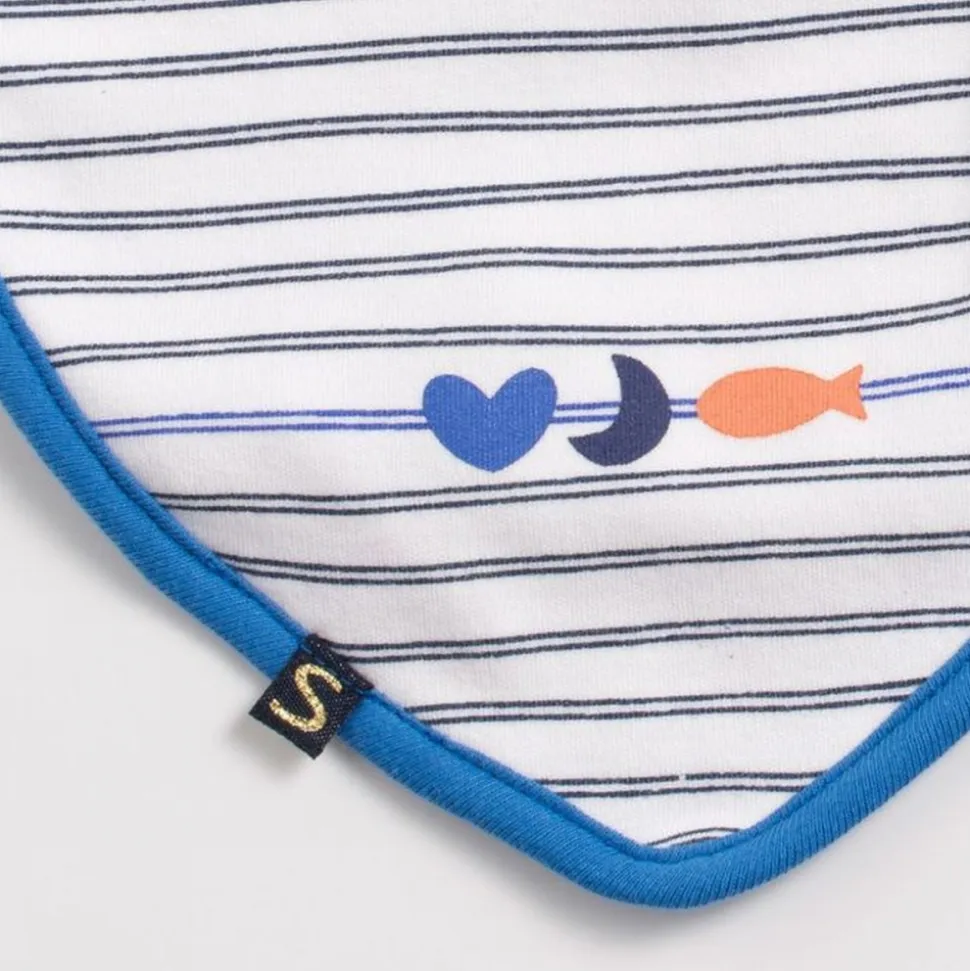 Lot de 2 bavoirs bébé baby sailor
