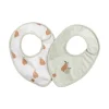 Lot de 2 bavoirs bébé botanica