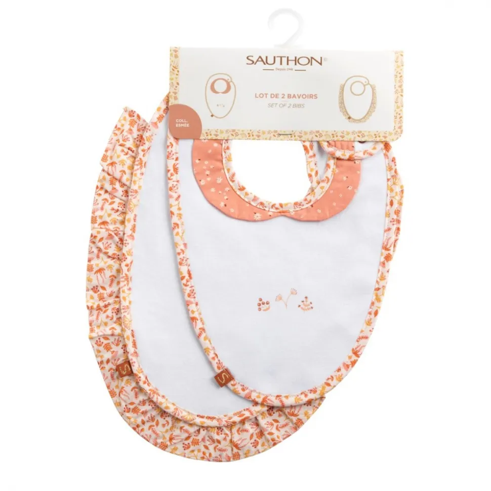 Lot de 2 bavoirs bébé esmée