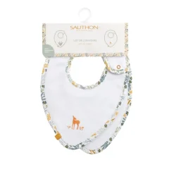 Lot de 2 bavoirs bébé promenons nous