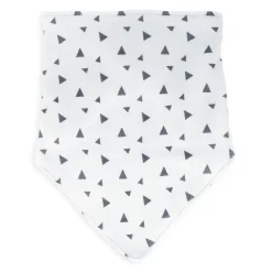 Lot de 3 bavoirs en coton elephant gris