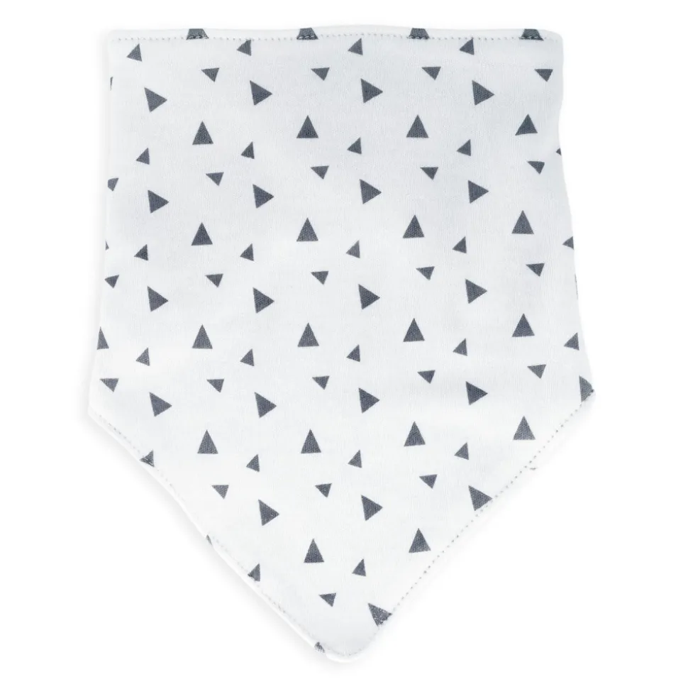 Lot de 3 bavoirs en coton elephant gris